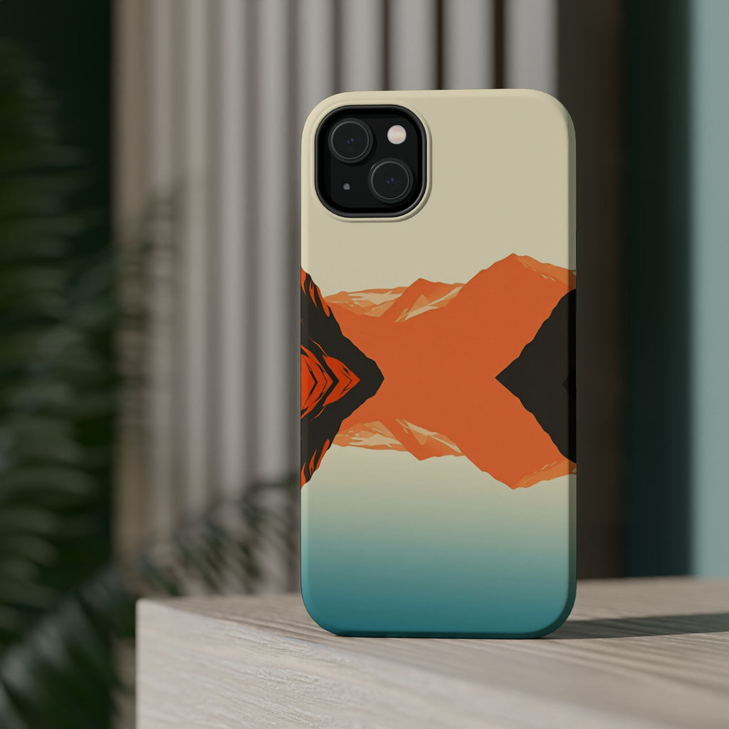 iPhone Burnt Orange And Sand Fjord Reflection Slim iPhone Everyday · iPhone Case