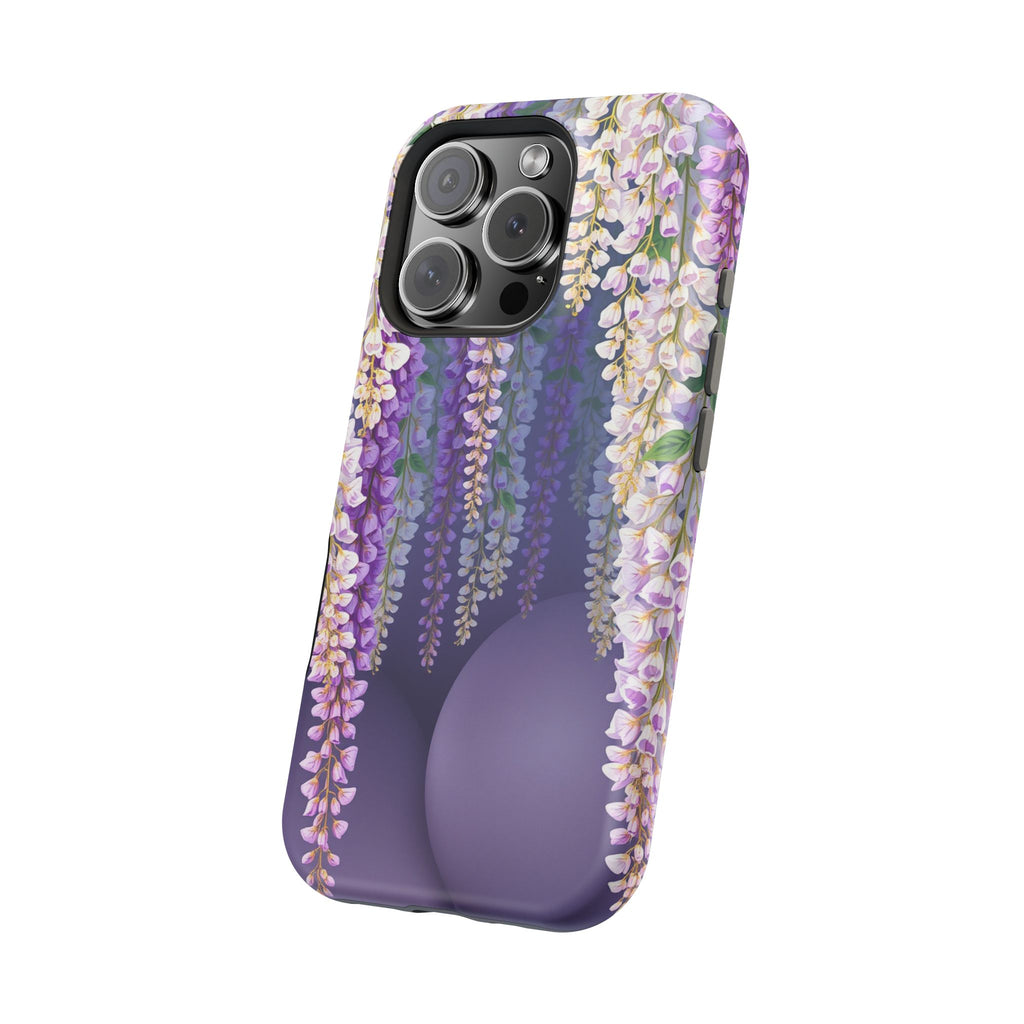 iPhone Mint And Blush Wisteria Cascade Slim Everyday Designer Case · iPhone Case