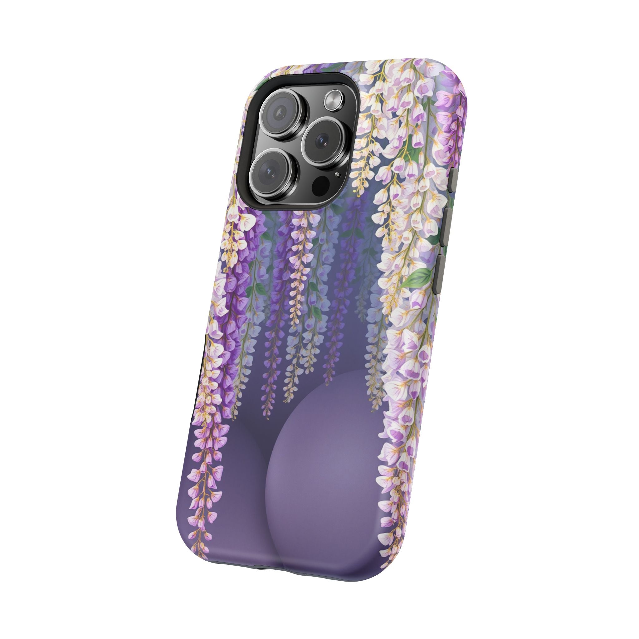 iPhone Mint And Blush Wisteria Cascade Slim Everyday Designer Case · iPhone Case