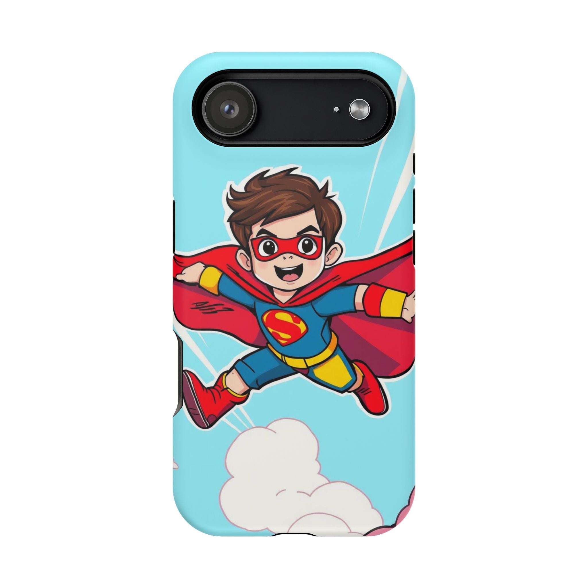 iPhone Kid Superhero Flying Kids Fun iPhone Phone Case Gift Slim · iPhone Case