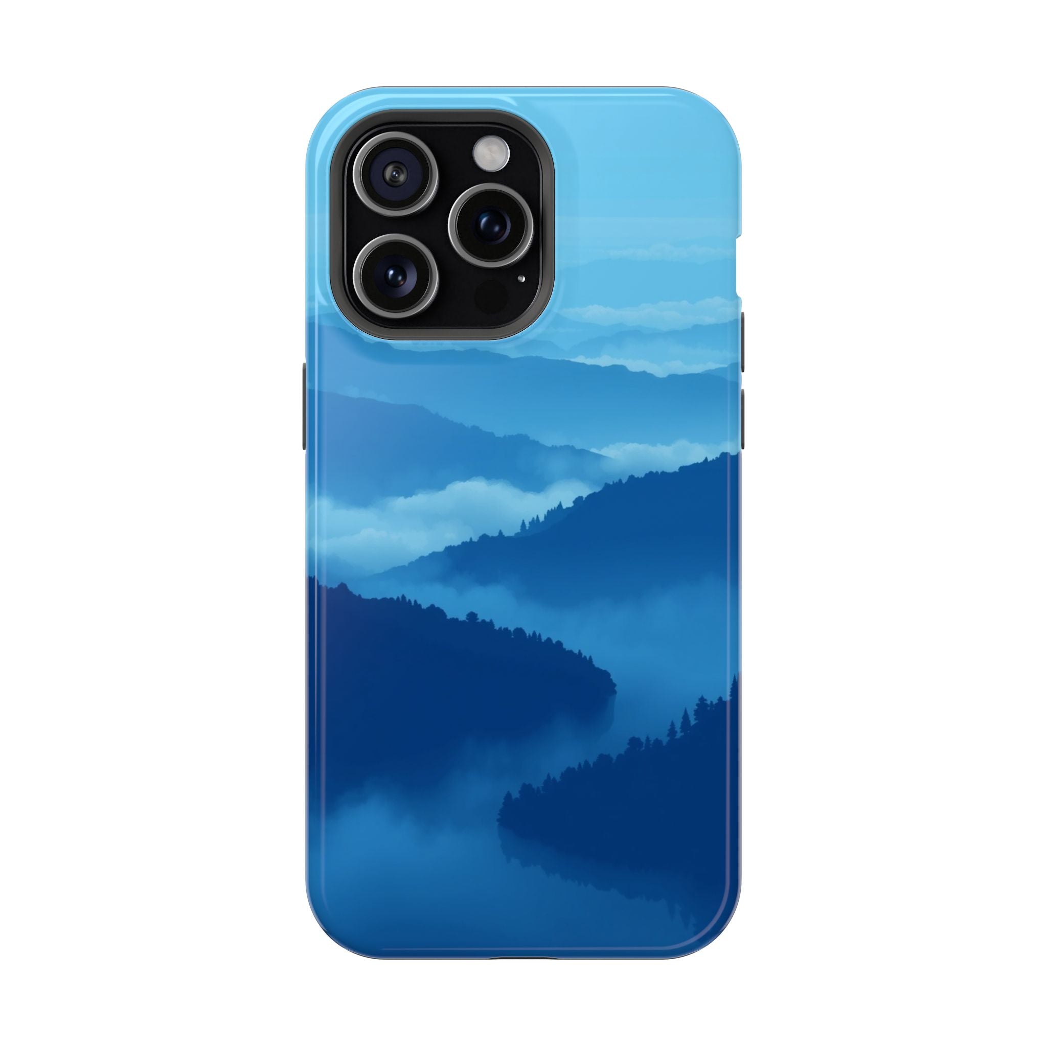 iPhone Fog Rolling Over Hills Pixel Art -Bit Slim iPhone Everyday · iPhone Case