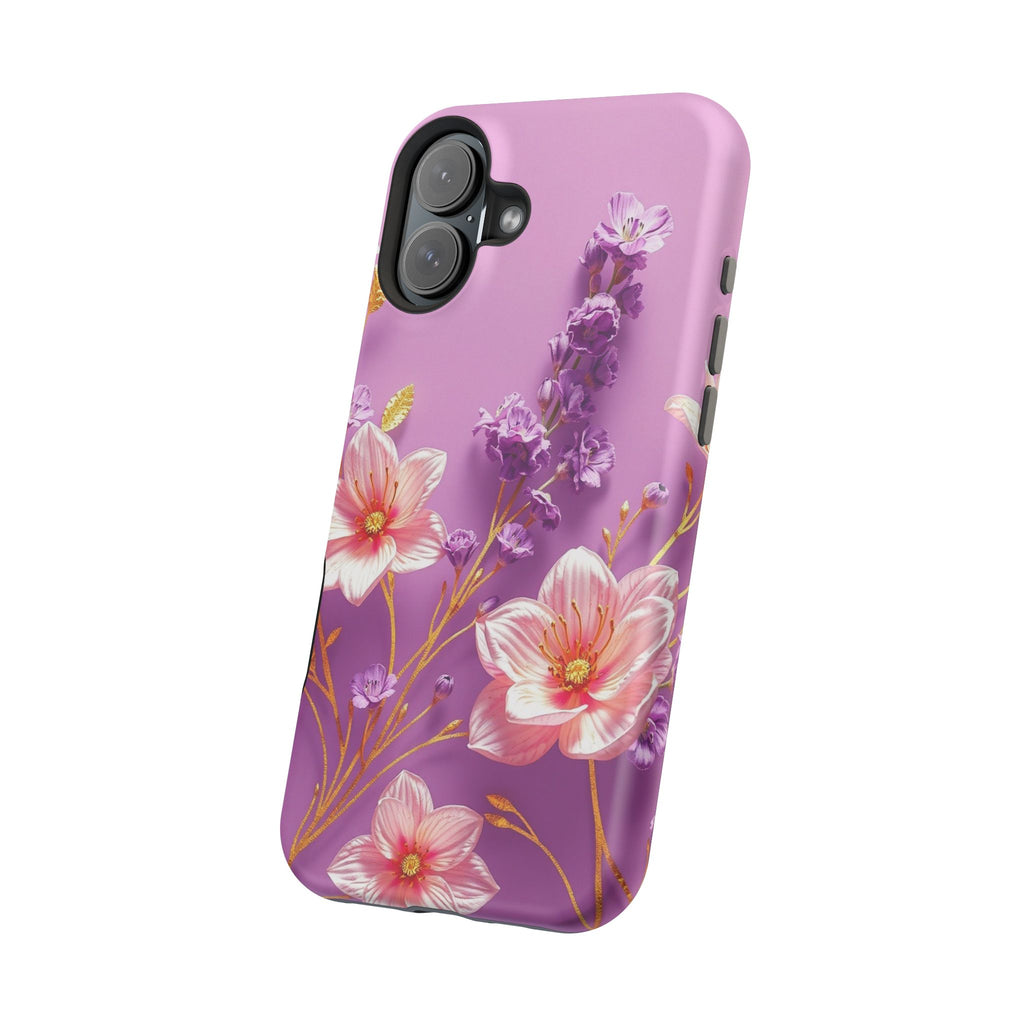 iPhone Radiant Floral Gold Foil Design Slim Everyday Designer Case · iPhone Case
