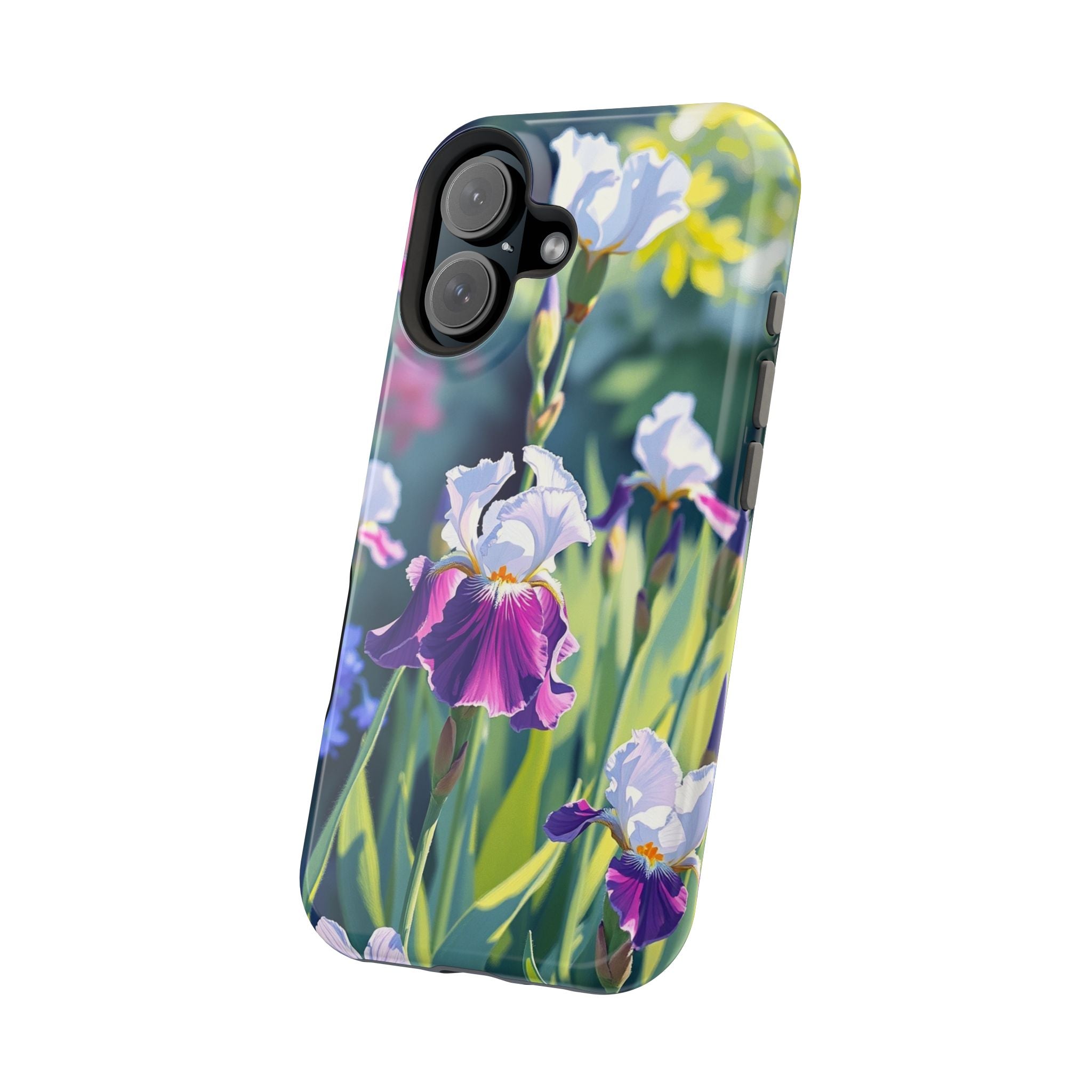 iPhone Vibrant Iris Garden Design Bold Modern Everyday Snap Case · iPhone Case