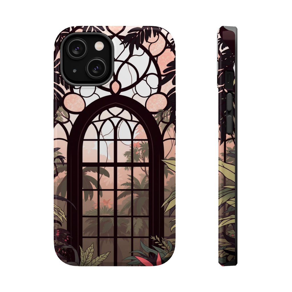 iPhone Rose Pink And Cream Rainforest Canopy Slim iPhone Everyday · iPhone Case