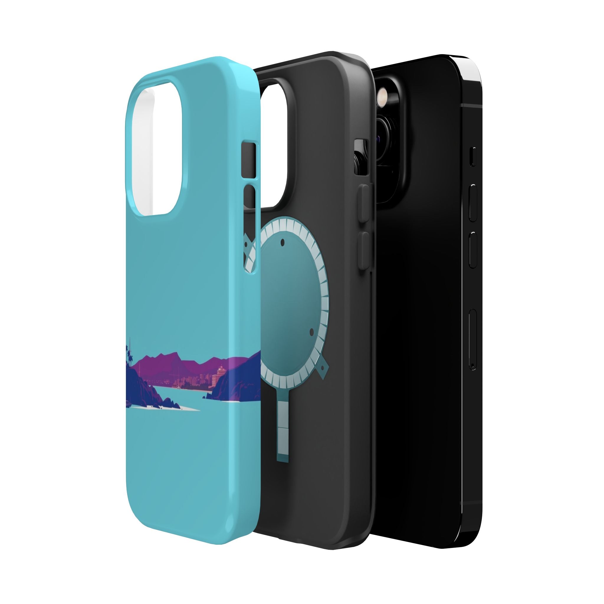 iPhone Hibiscus Coast Mystic Art Bold Modern Everyday Snap Case · iPhone Case