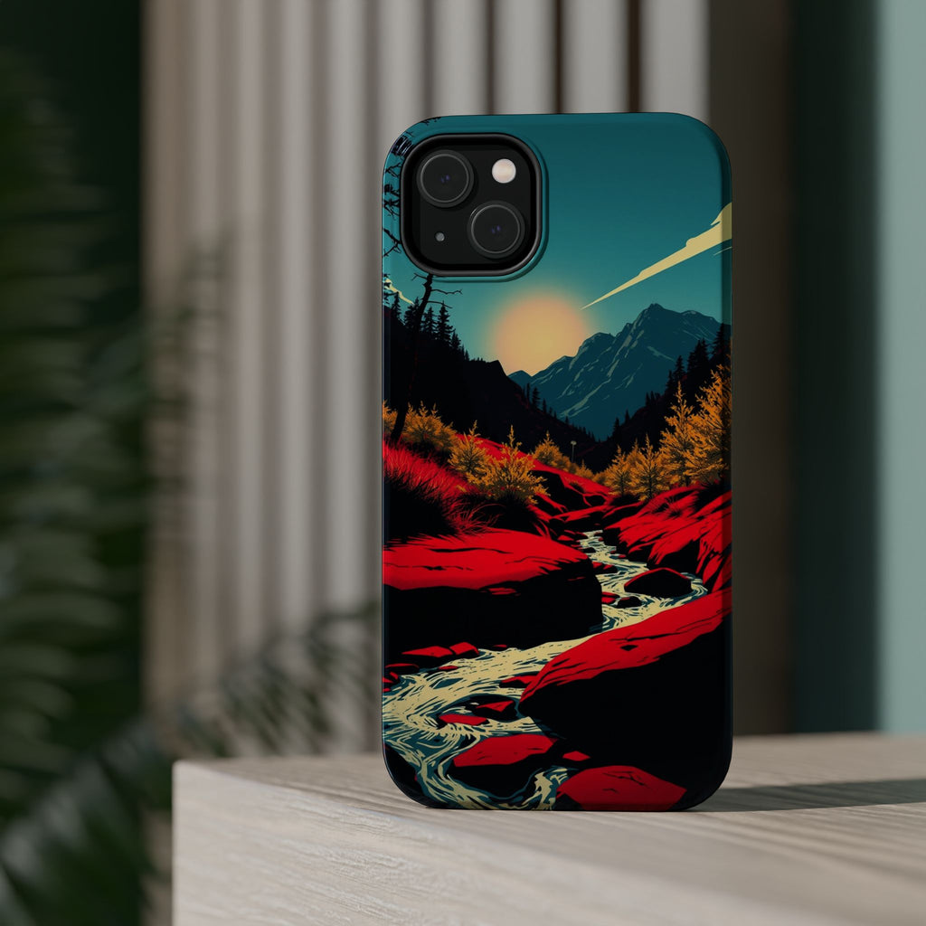 iPhone Earthy Spring Creek Design Bold Modern Everyday Snap Case · iPhone Case