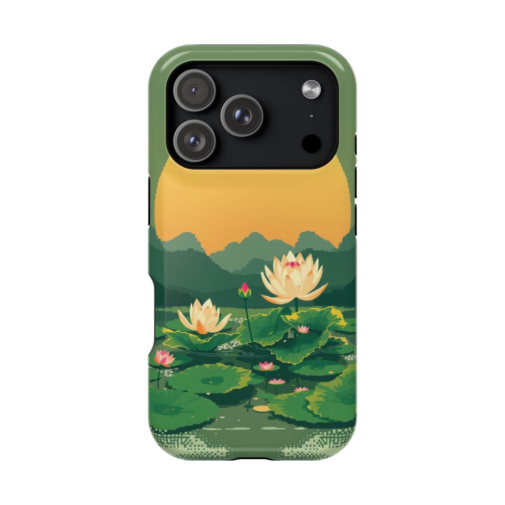 iPhone Lotus Pond Enchanted Art Slim Everyday Designer Case · iPhone Case