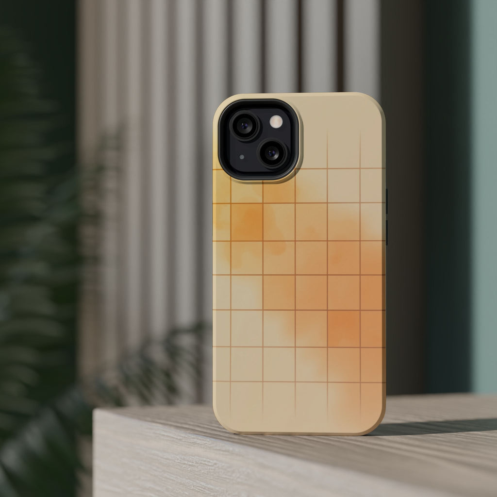 iPhone Op Art Grid Vibrant Watercolor Slim Everyday Designer Case · iPhone Case