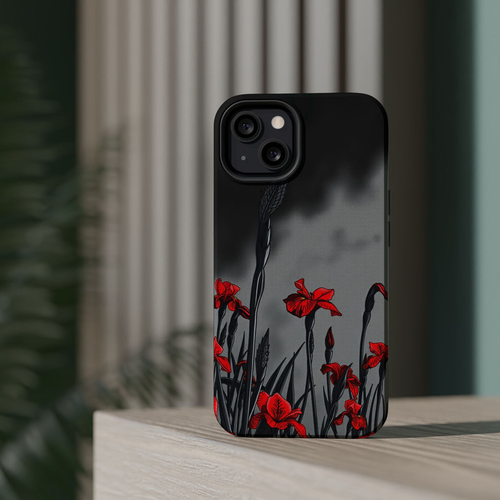 iPhone Iris Garden Cinematic Art Soft Finish Everyday Cas Slim Snap Case · iPhon