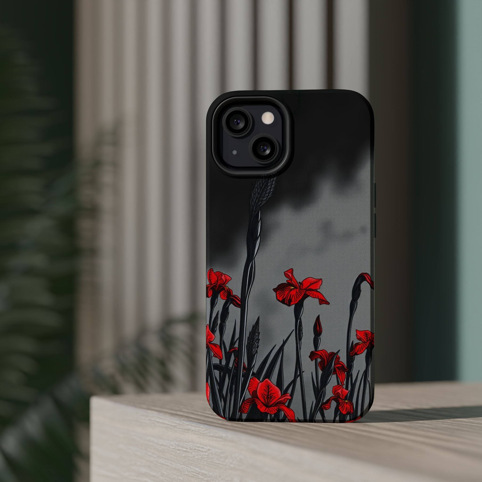 iPhone Iris Garden Cinematic Art Soft Finish Everyday Cas Slim Snap Case · iPhon