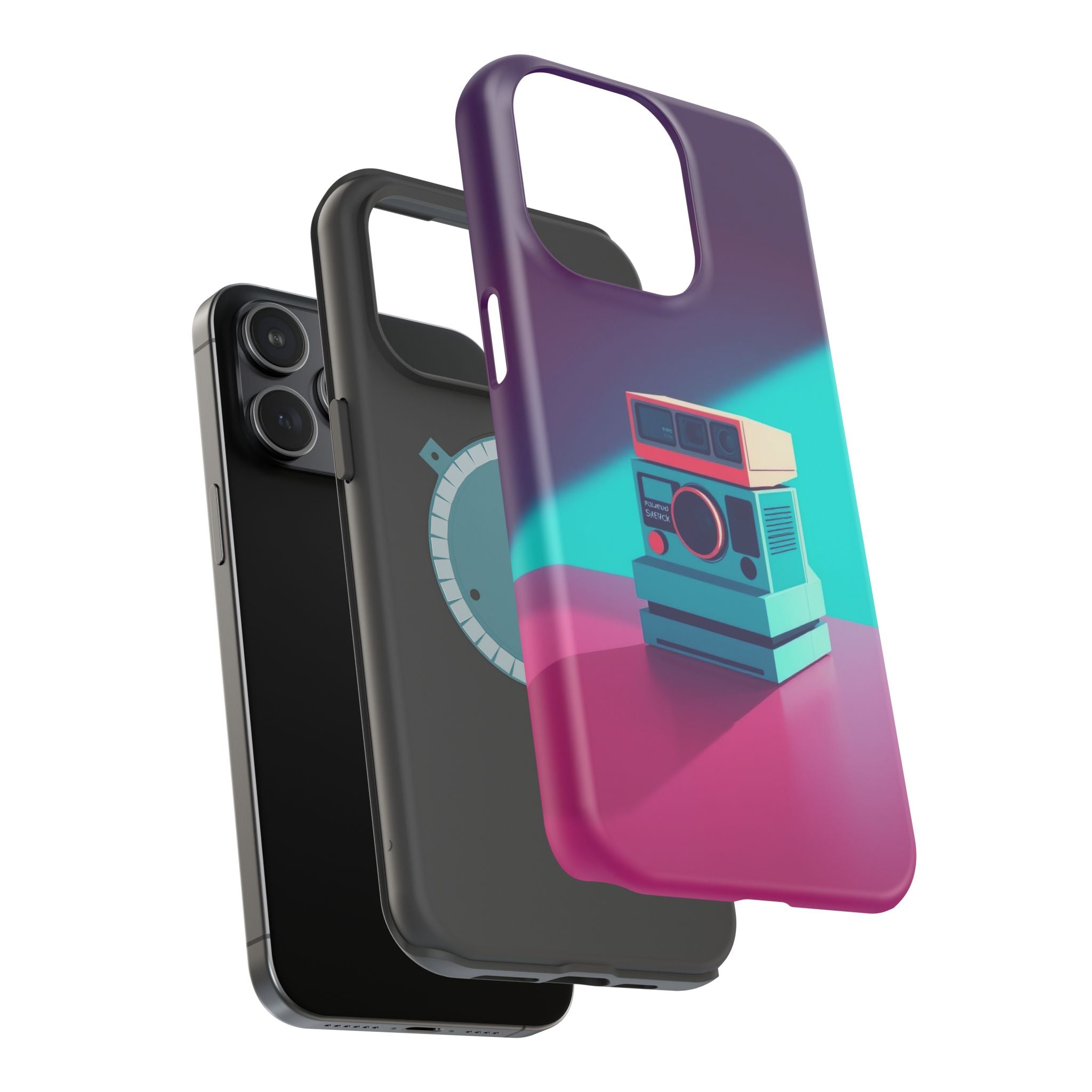 iPhone Polaroid Stack Memory Pop Art Bold Slim Everyday Designer Case · iPhone C