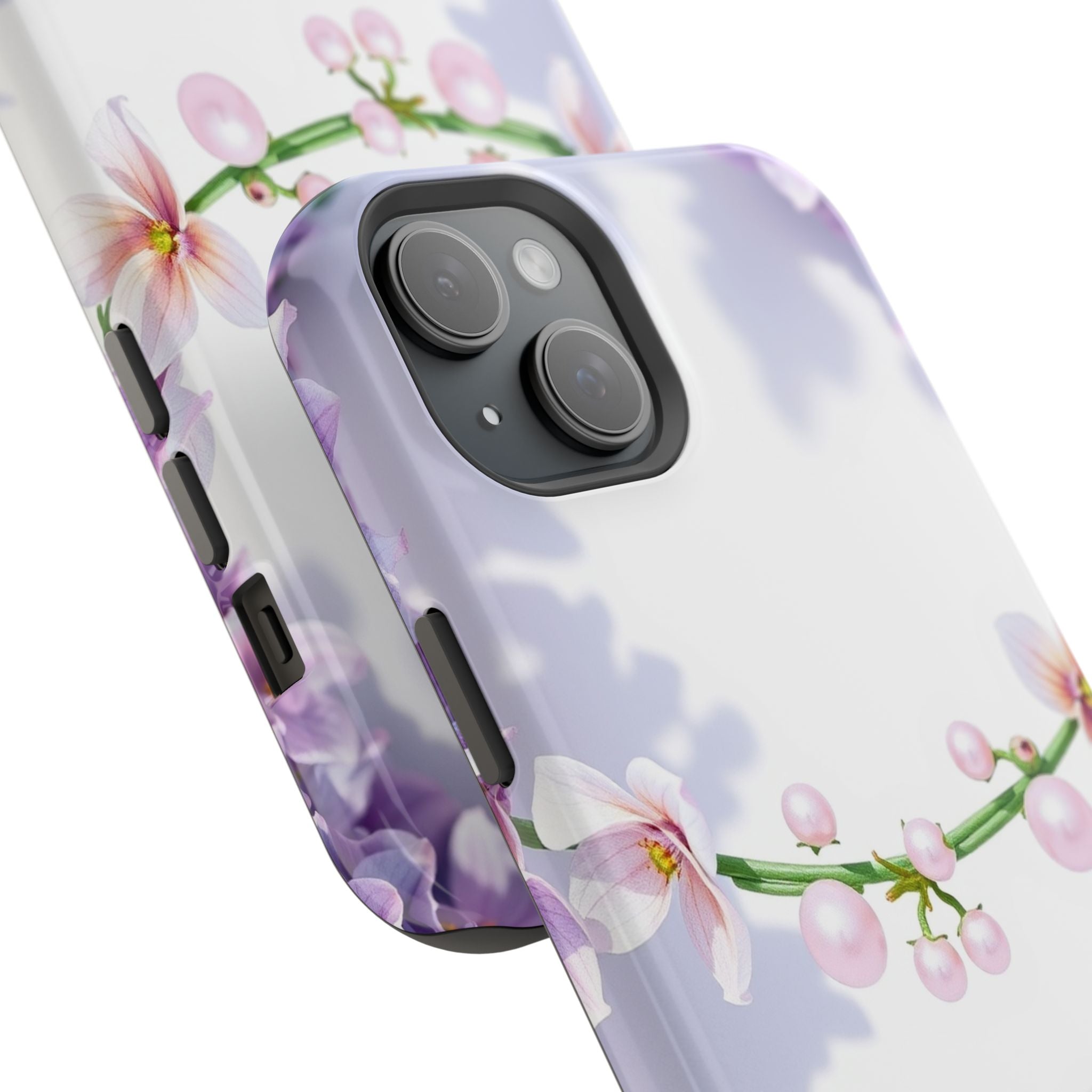 iPhone Vibrant Floral Crown Design Clean Minimal Snap Cas Slim Snap Case · iPhon