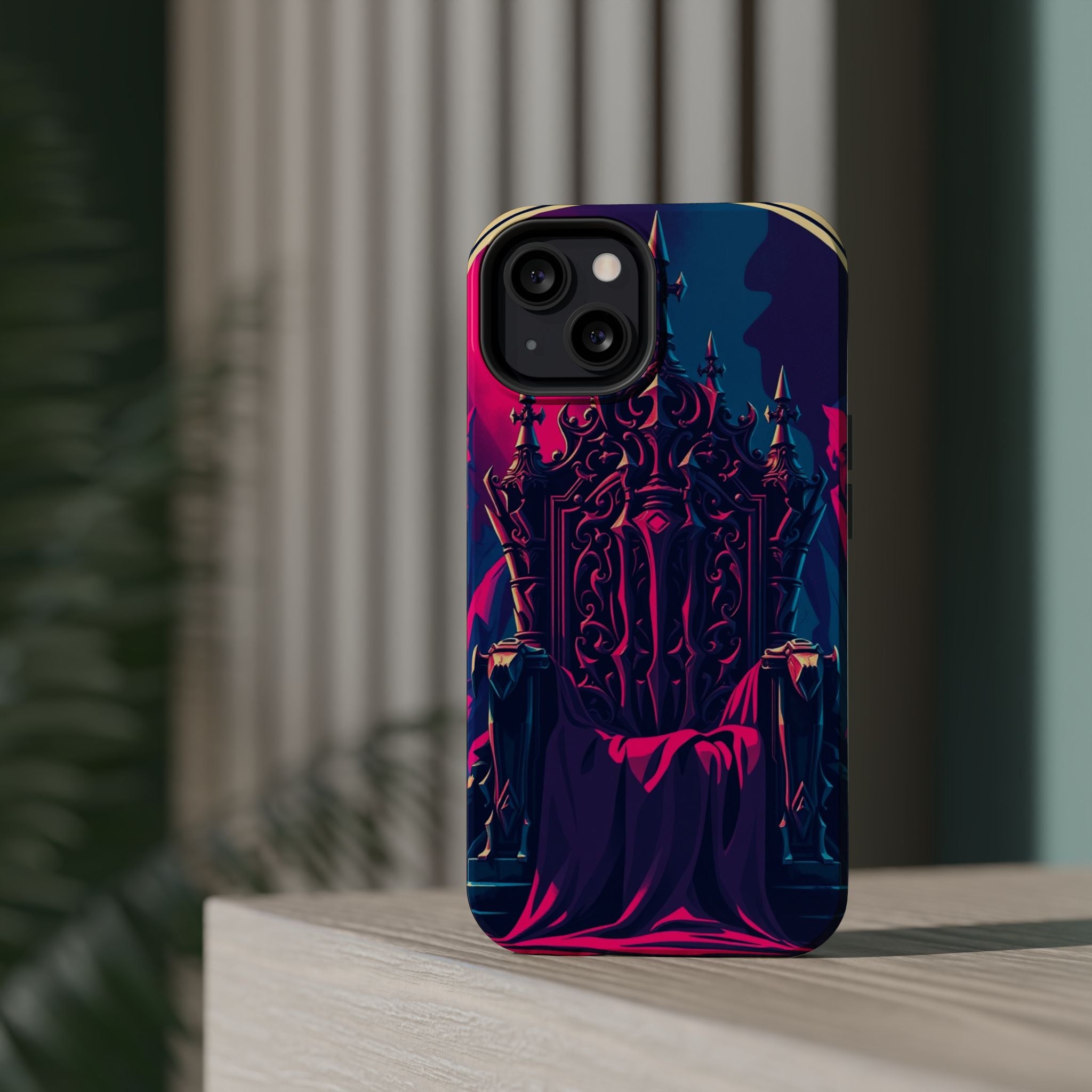 iPhone Lich King Throne Vintage Retro Poster Slim Everyday Designer Case · iPhon