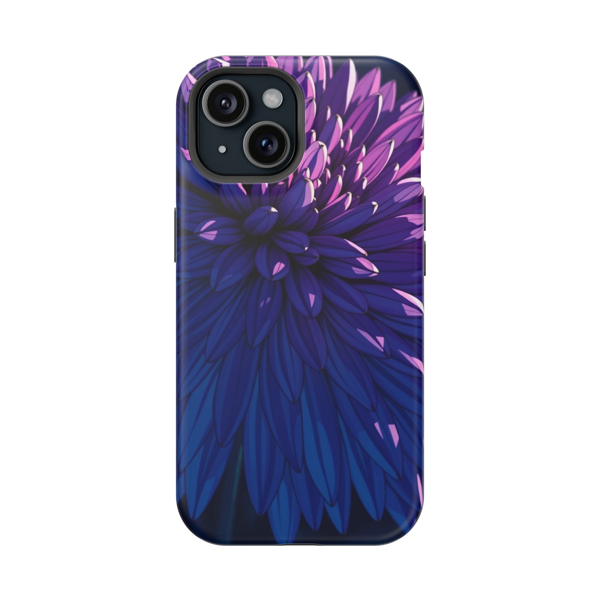iPhone Indigo And Violet Chrysanthemum Classic Soft iPhone Finish · iPhone Case