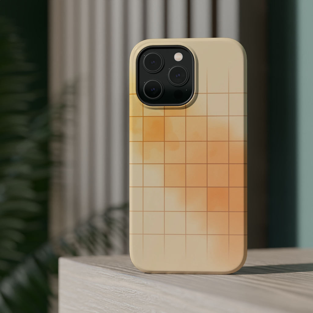 iPhone Op Art Grid Vibrant Watercolor Slim Everyday Designer Case · iPhone Case