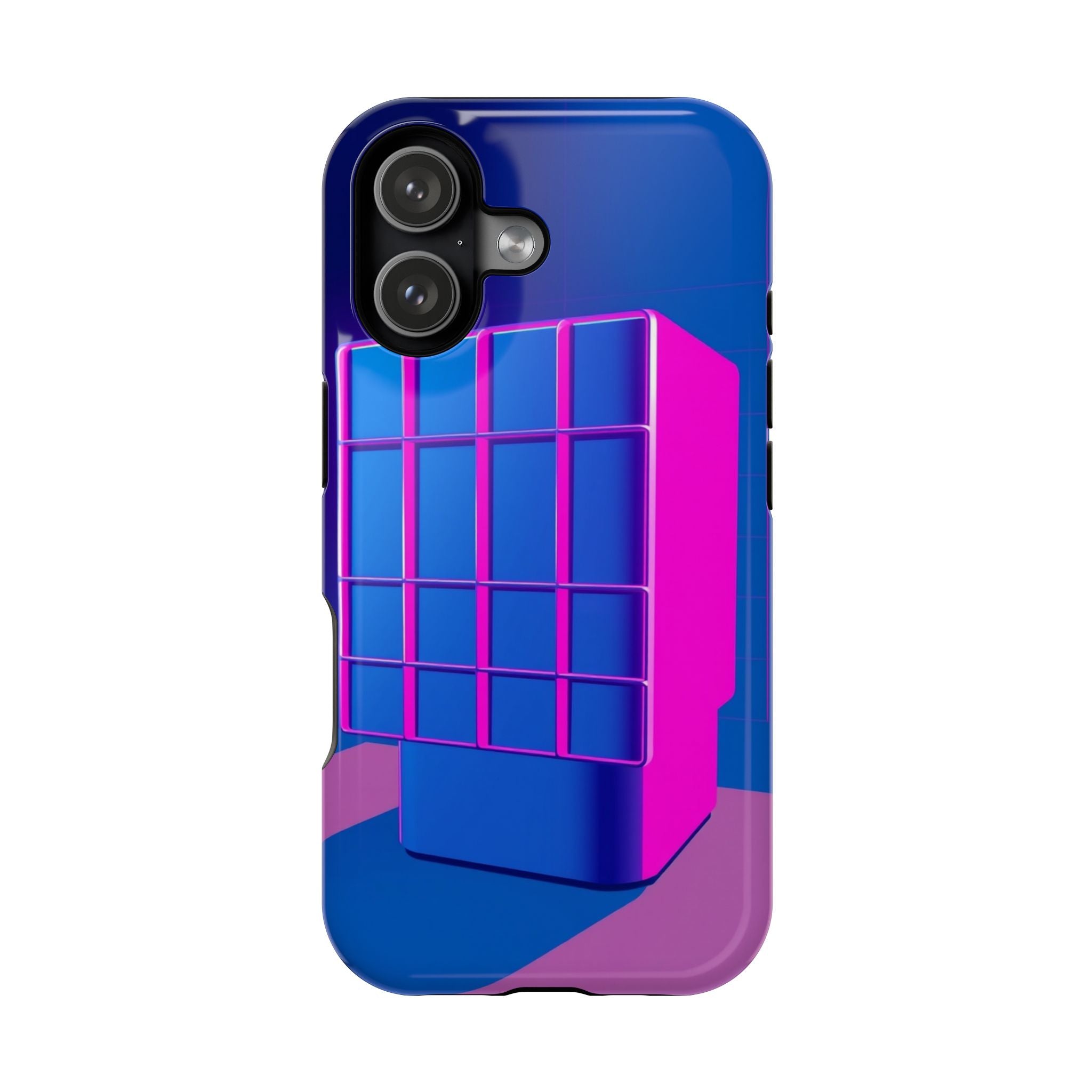 iPhone Earthy 80s Grid Synthwave Design Slim Everyday Designer Case · iPhone Cas