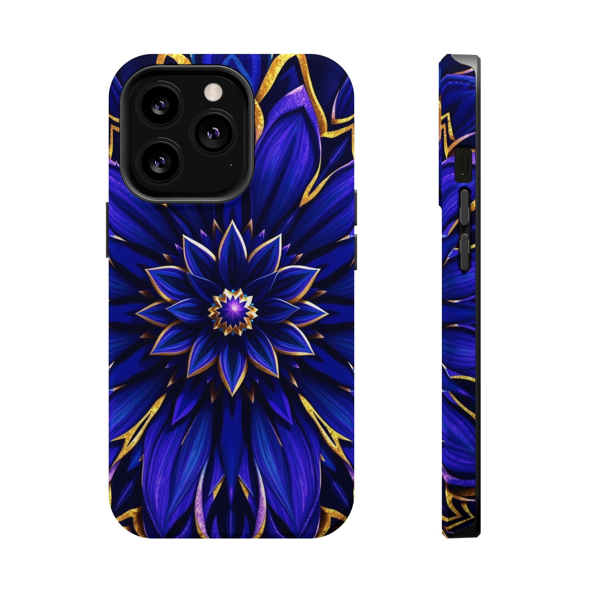 iPhone Floral Mandala Electric Art 14 Slim Everyday Designer Case · iPhone Case