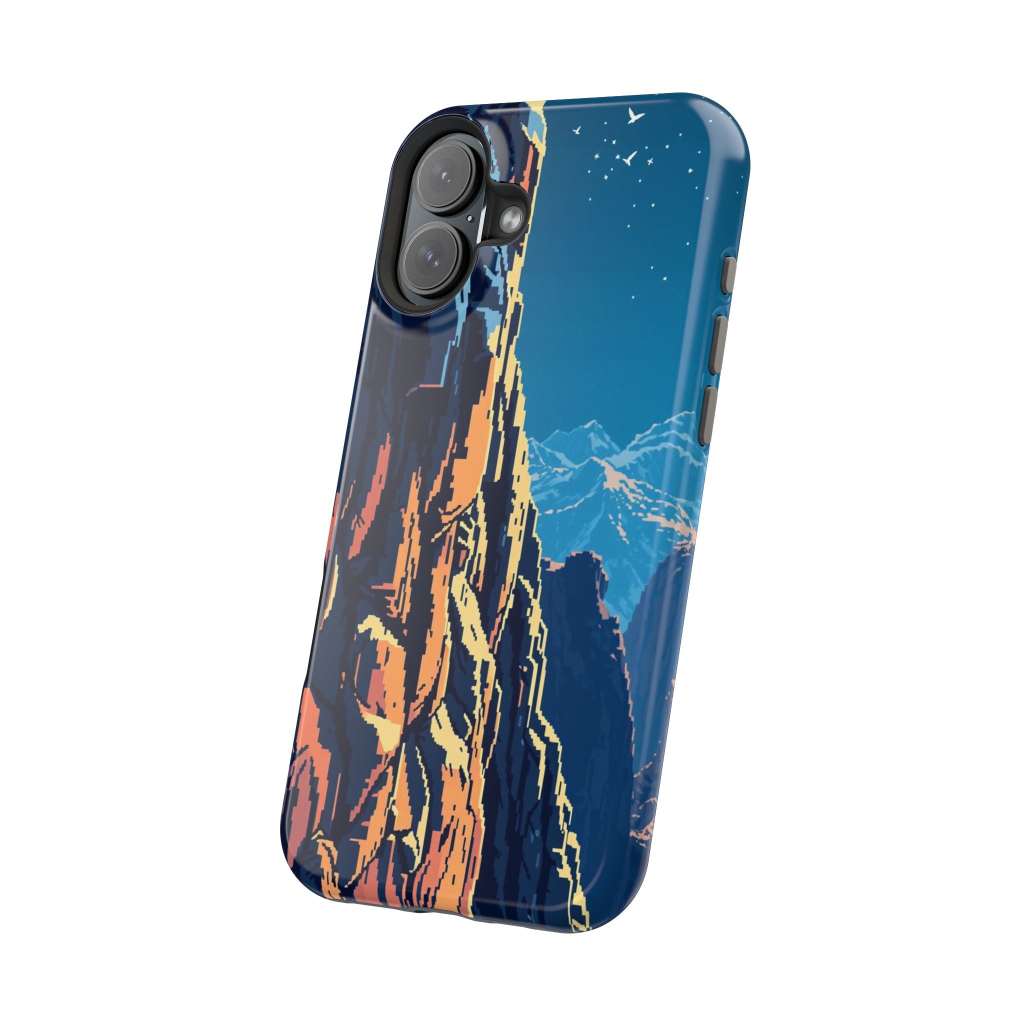 iPhone Midnight Blue And Silver Canyon Wall Slim iPhone Everyday · iPhone Case