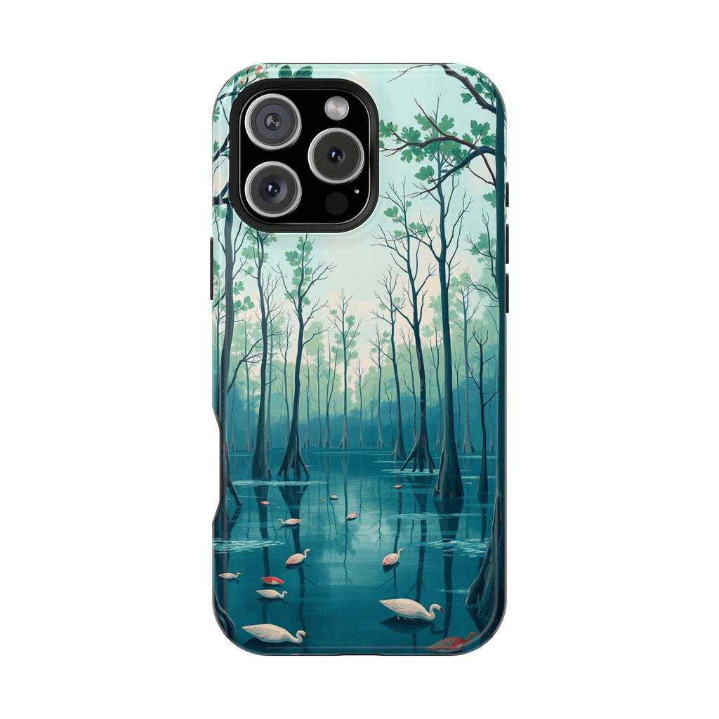 iPhone Cypress Swamp Electric Art Bold Modern Everyday Snap Case · iPhone Case