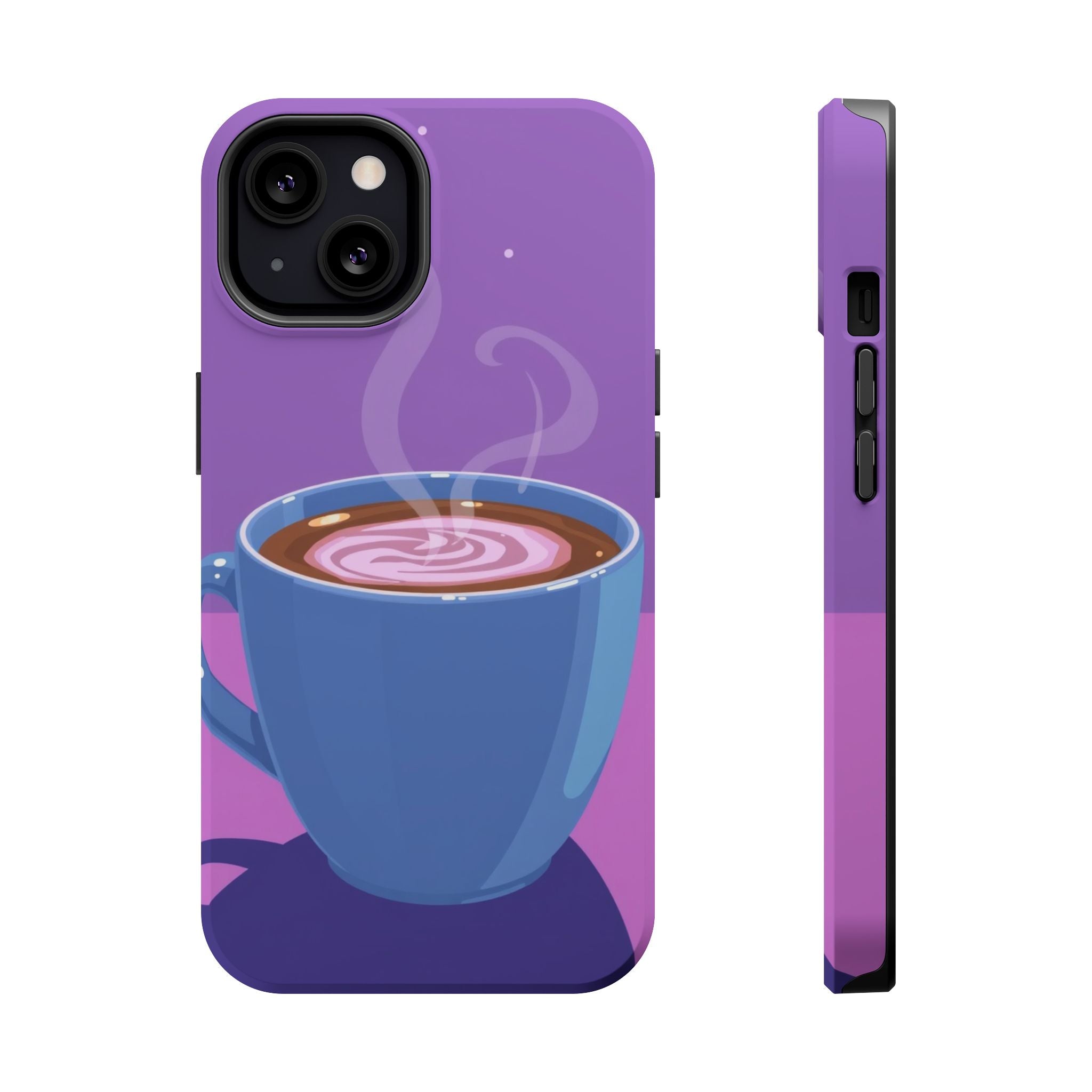iPhone Emotional Support Coffee Pixel Art -Bit Soft Finish Everyday Case · iPhon