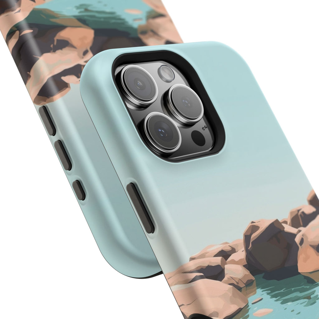 iPhone Tidal Pool Oil Painting Impressionist Slim iPhone Everyday · iPhone Case