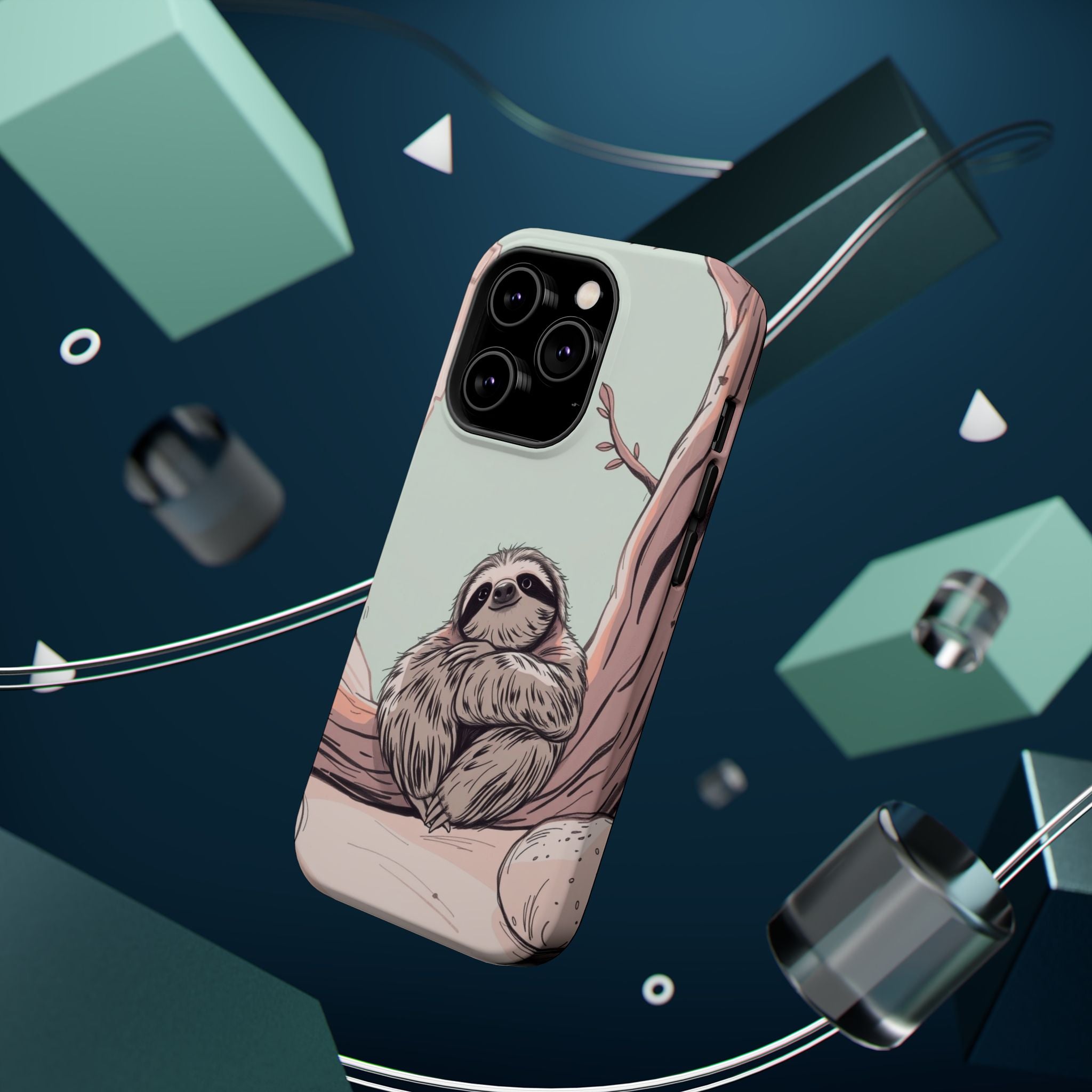 iPhone Cozy Sloth Mode Hand-Drawn Sketch Slim Everyday Designer Case · iPhone Ca