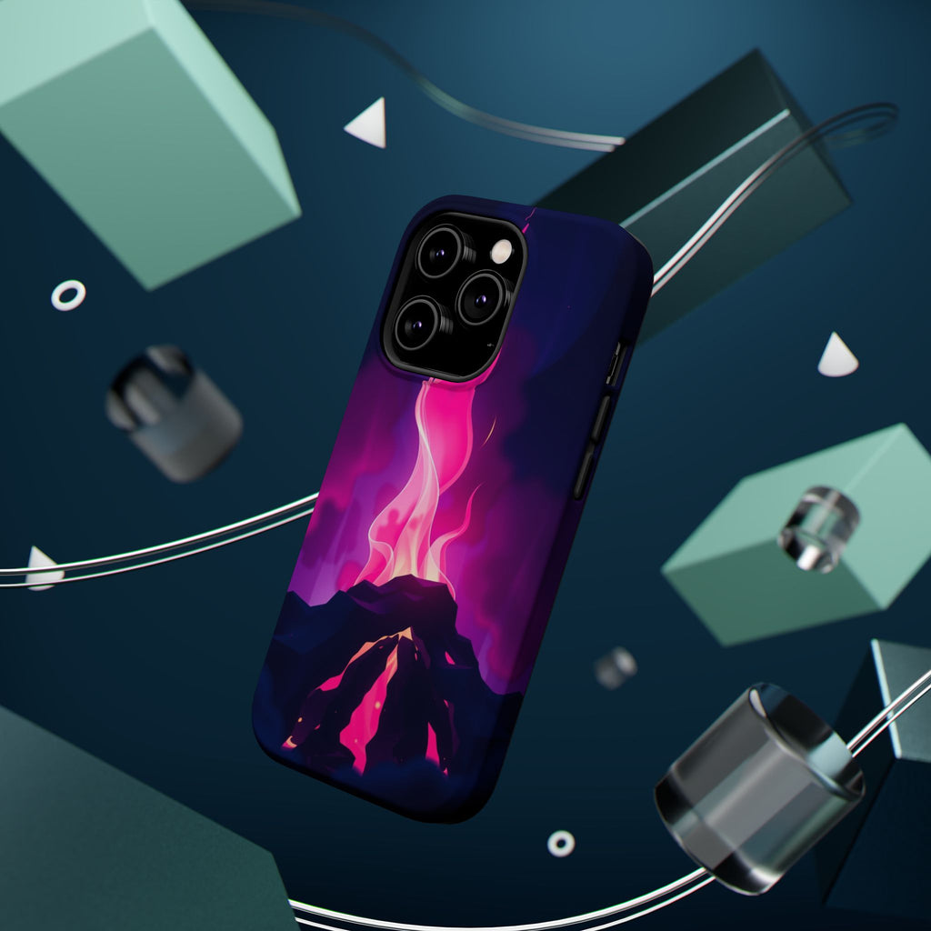 iPhone Cyan And Magenta Wildfire Glow Slim Everyday Designer Case · iPhone Case