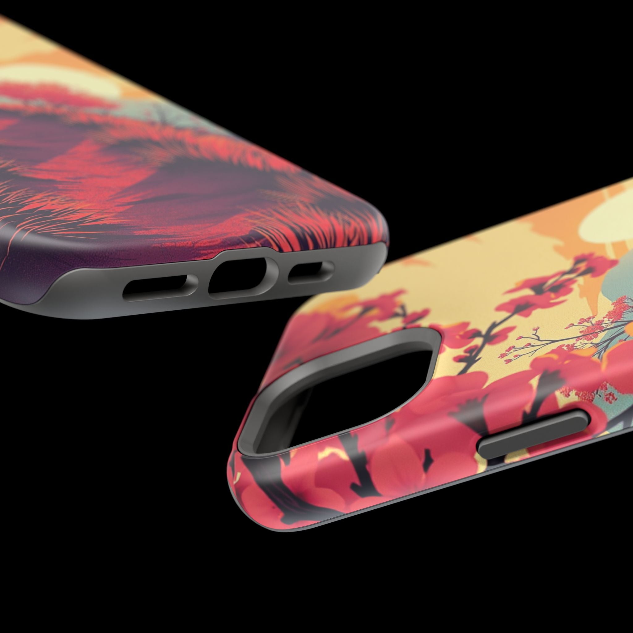 iPhone Sunset Amber And Peach Blossom Trail Soft iPhone 15 Finish · iPhone Case