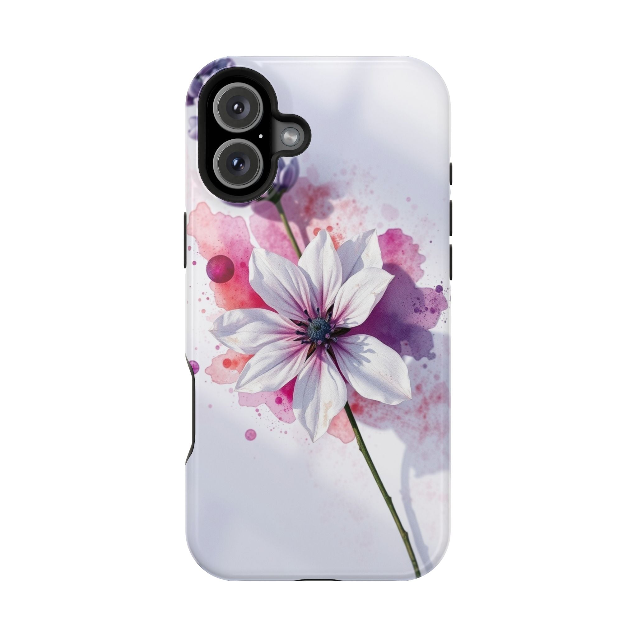 iPhone Floral Watercolor Splash Bold Art Slim Everyday iPhone 15 · iPhone Case