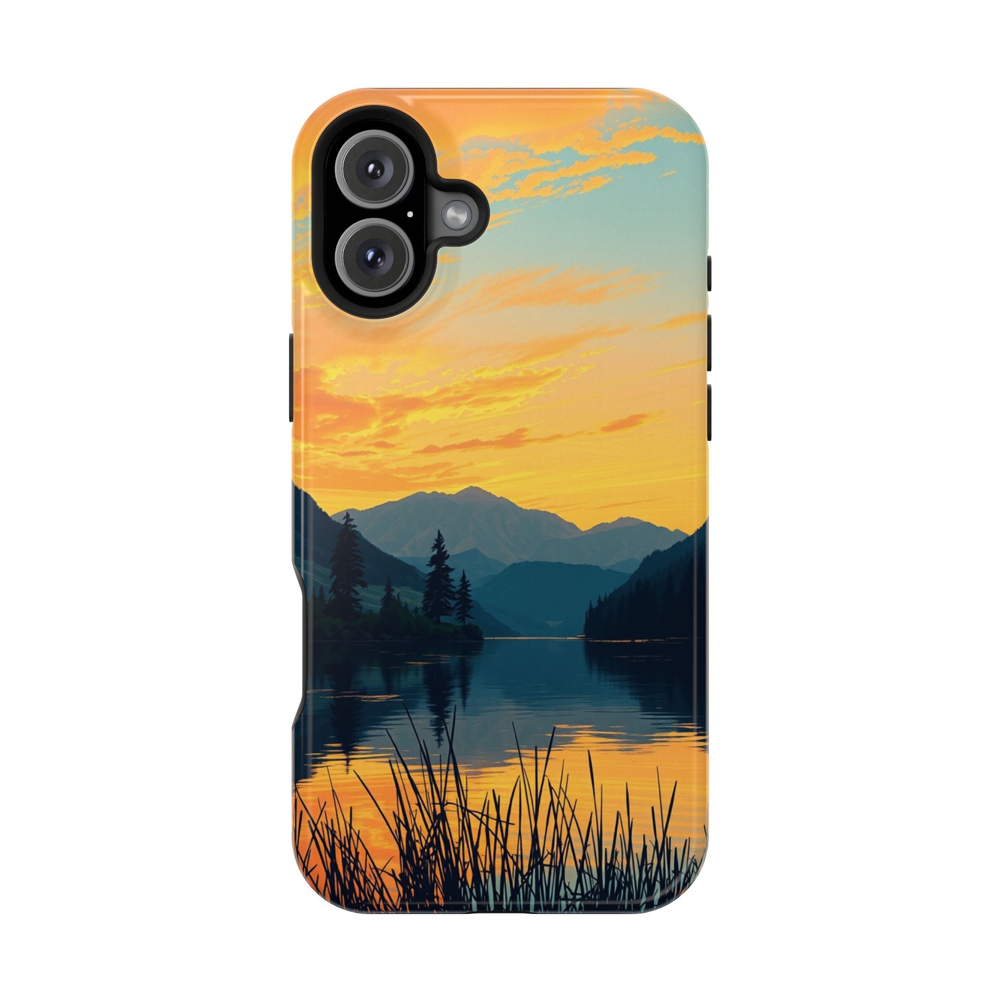 iPhone Lake at Twilight Oil Painting Impressionist iPhone Artistic · iPhone Case