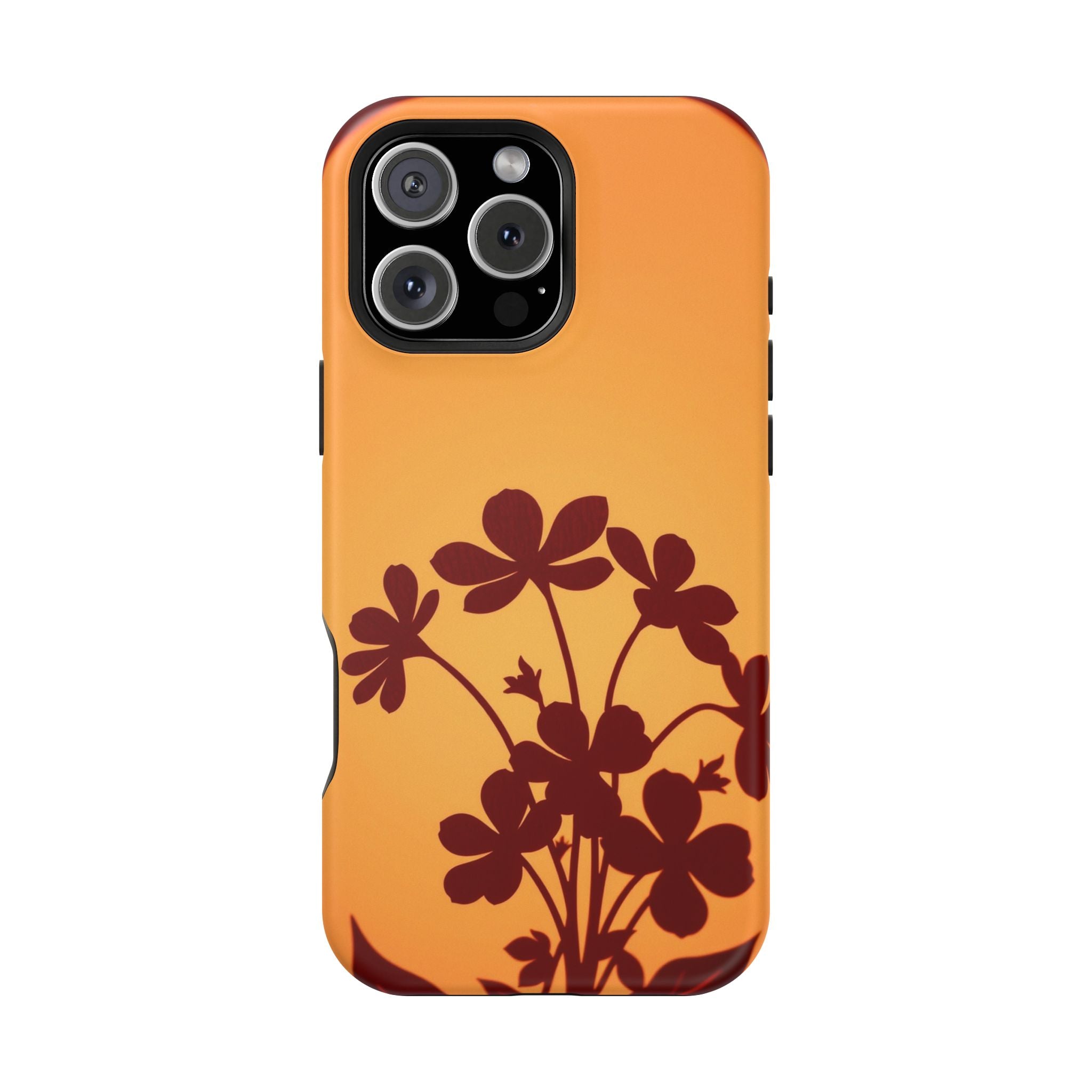iPhone Floral Silhouette Electric Art Slim Everyday Designer Case · iPhone Case