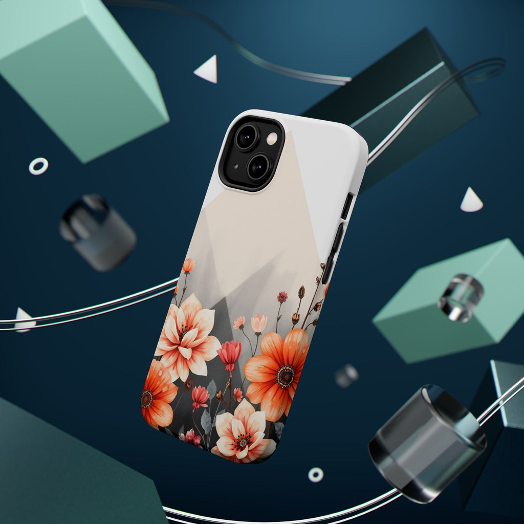 iPhone Floral Geometric Vibrant Design Slim Snap Case · iPhone Case