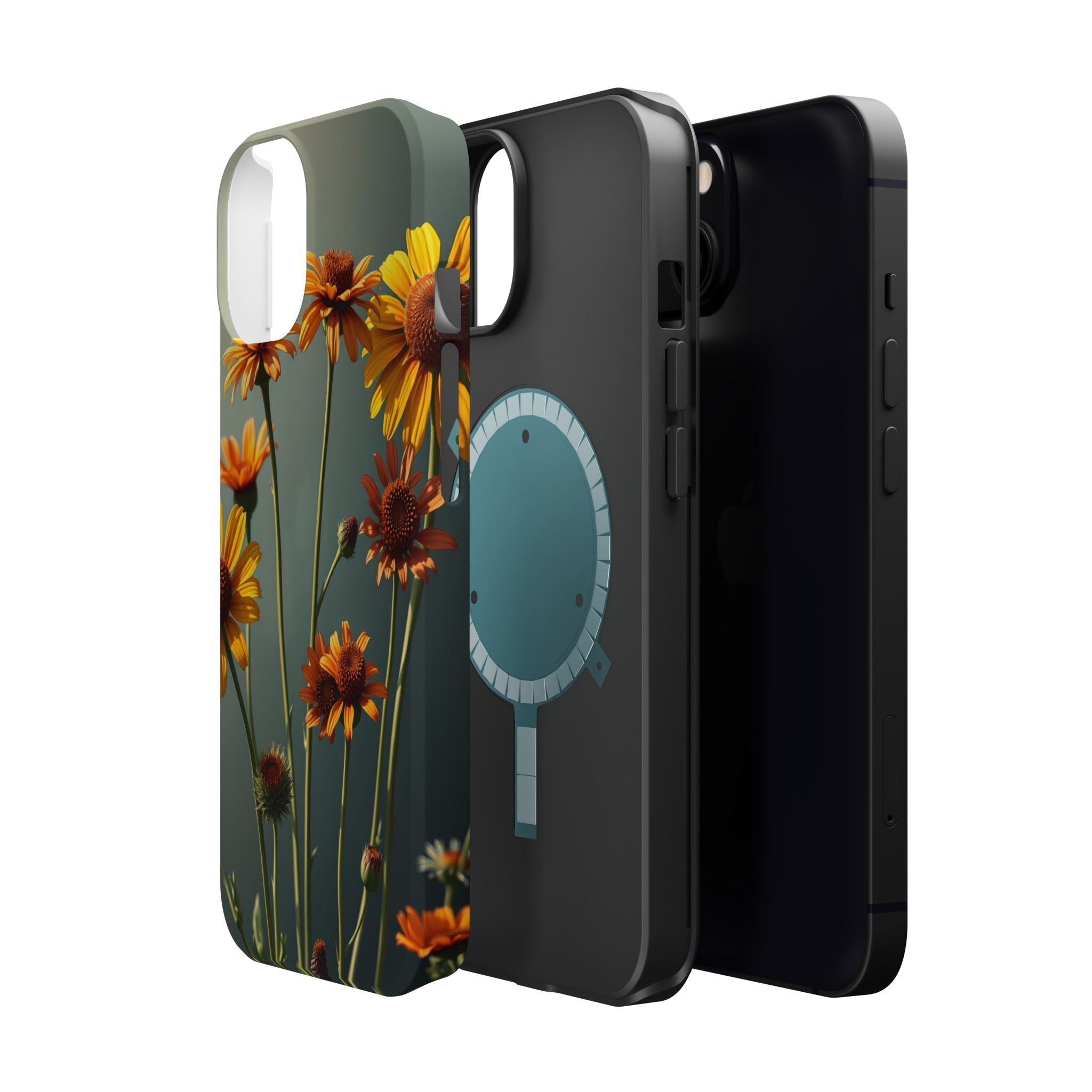 iPhone Mustard And Rust Wildflower Bunch Slim Everyday iPhone Designer · iPhone