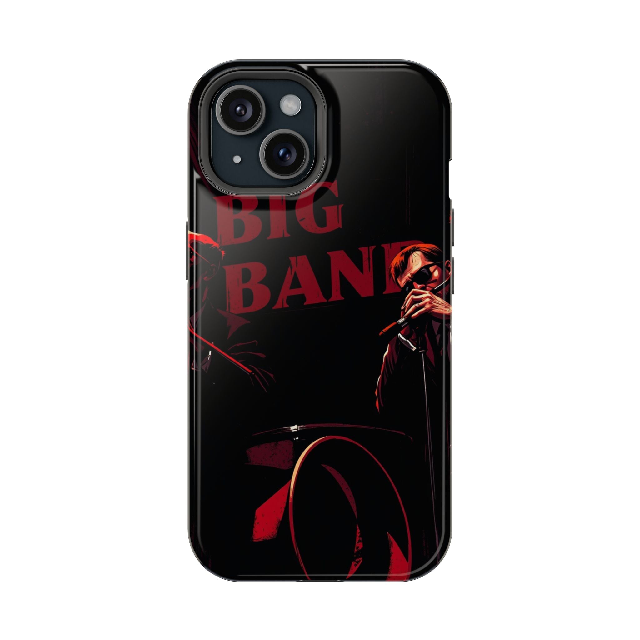 iPhone Black And Crimson Big Band Era Slim Everyday Designer Case · iPhone Case
