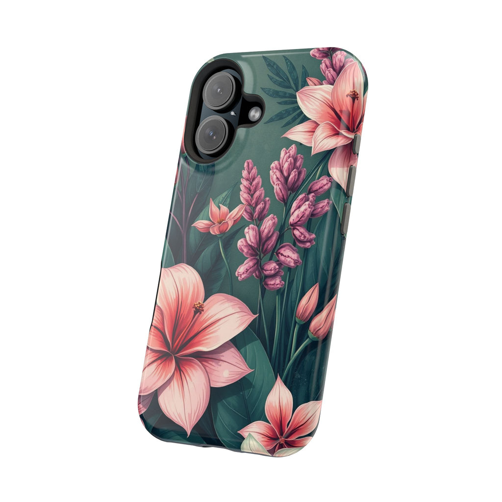 iPhone Mint And Blush Jungle Floral Slim Everyday Designer Case · iPhone Case