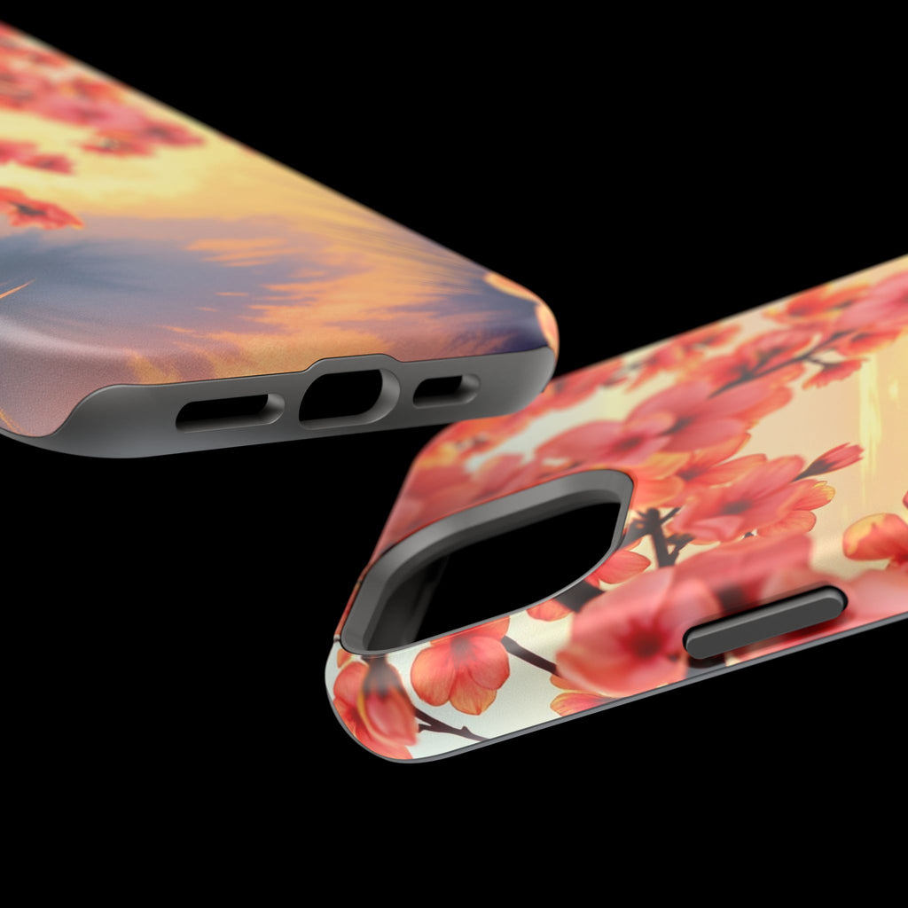 iPhone Sunset Amber And Peach Blossom Trail Slim Snap Cas Carry Case · iPhone Ca