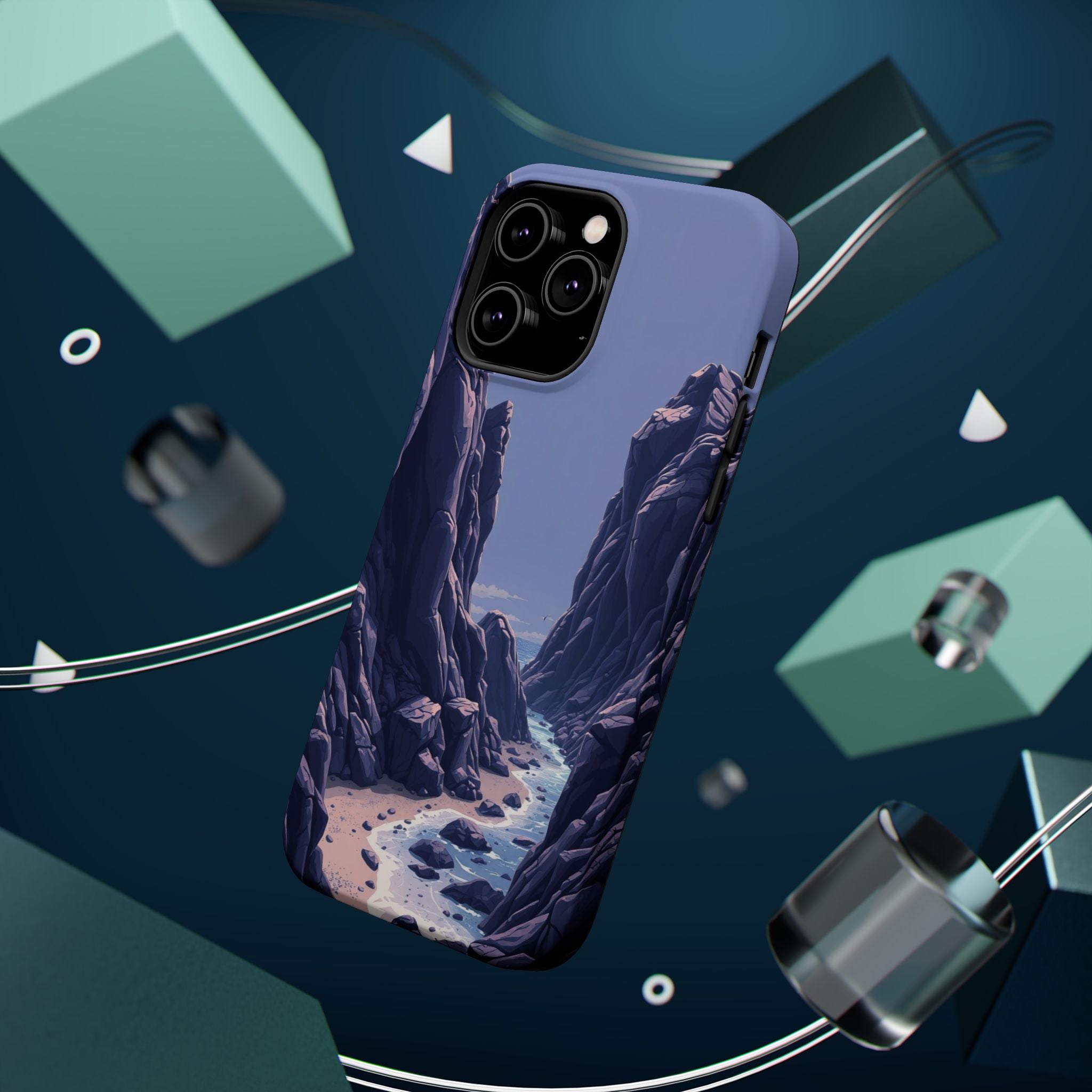 iPhone Rocky Coastline Mystic Art Bold Modern Everyday Snap Case · iPhone Case