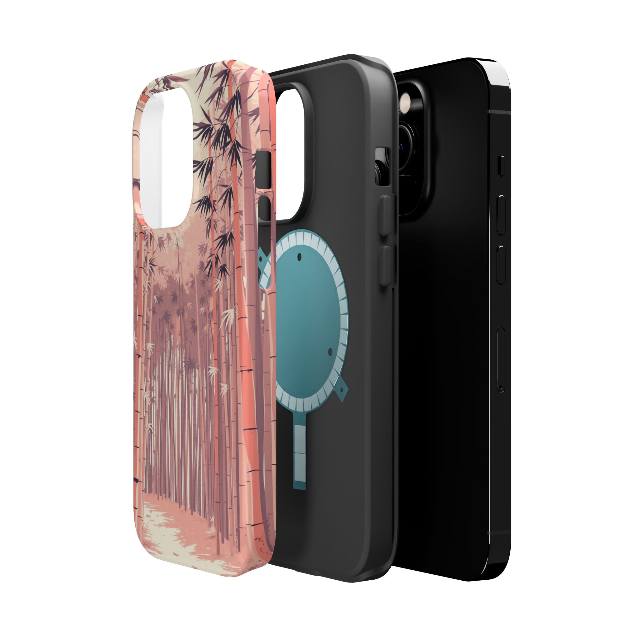 iPhone Rose Pink And Cream Bamboo Grove Slim Everyday iPhone 19 · iPhone Case