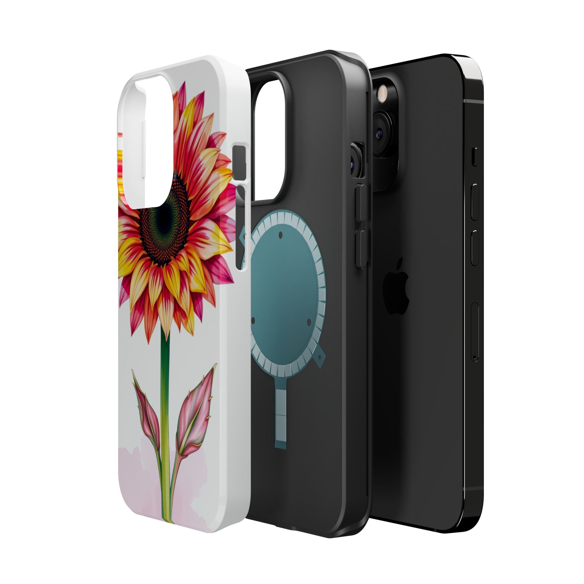 iPhone Sunflower Pop Vibrant Watercolor Slim Snap Case · iPhone Case