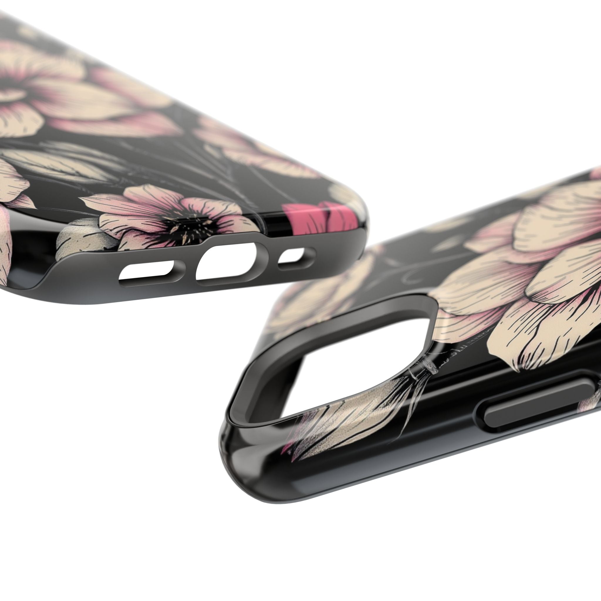 iPhone Floral Dark Academia Gothic Ink Slim Everyday Designer Case · iPhone Case