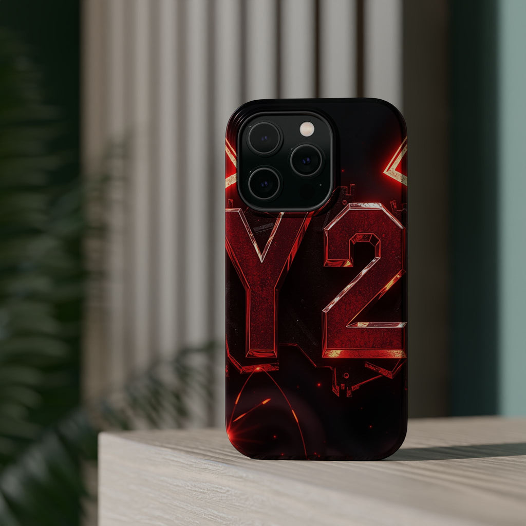 iPhone Y2K Holographic Bold Art Slim Everyday Designer Case · iPhone Case