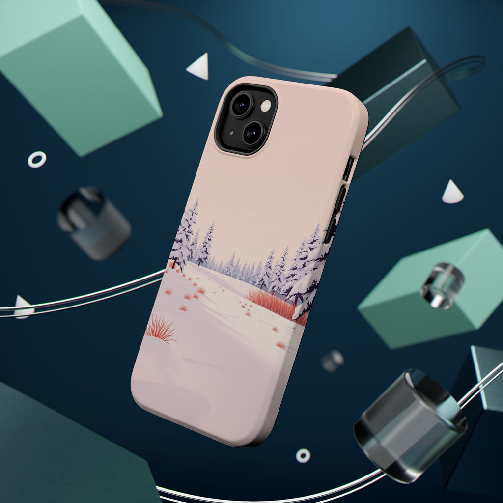 iPhone Snow Field Vintage Retro Poster Slim Everyday Designer Case · iPhone Case
