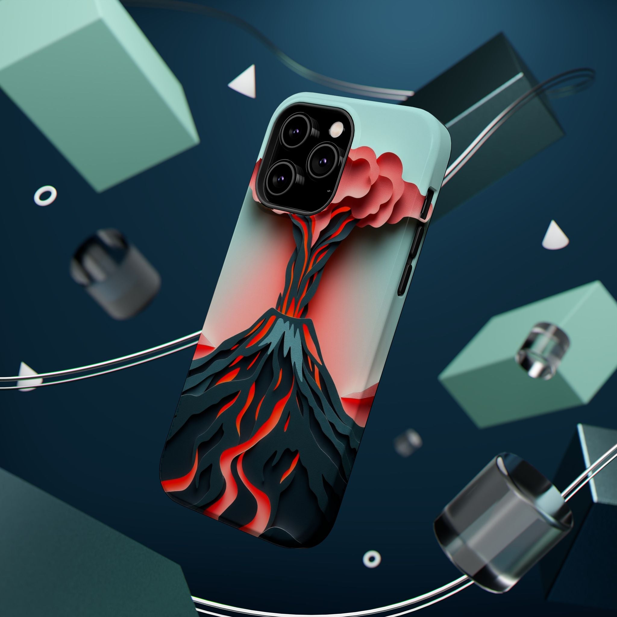 iPhone Mint And Blush Volcanic Eruption Slim Everyday iPhone Designer · iPhone C