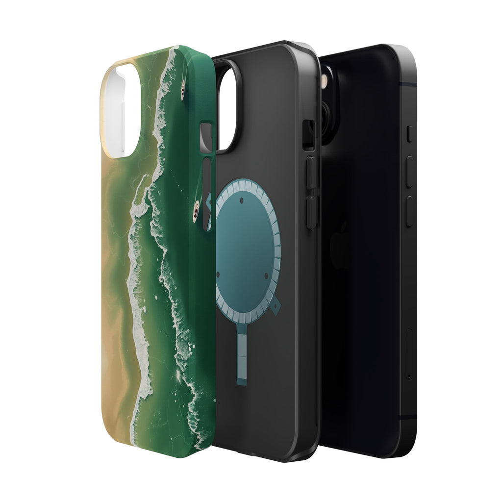 iPhone Shoreline Aerial Bold Art Bold Modern Everyday Snap Case · iPhone Case