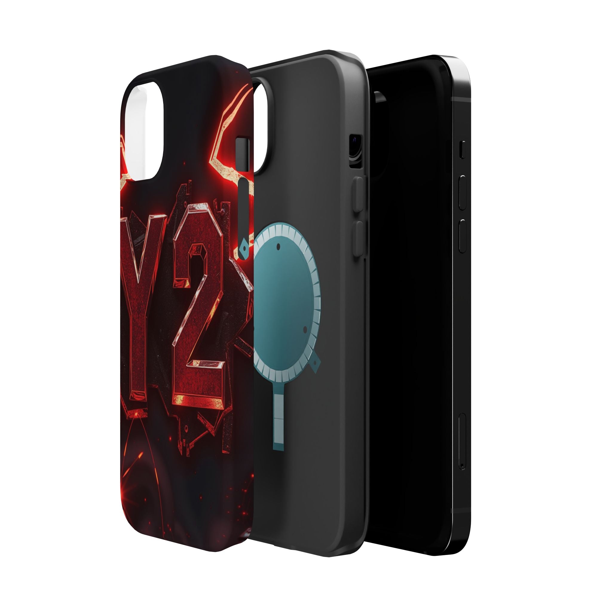 iPhone Y2K Holographic Bold Art Slim Everyday Designer Case · iPhone Case