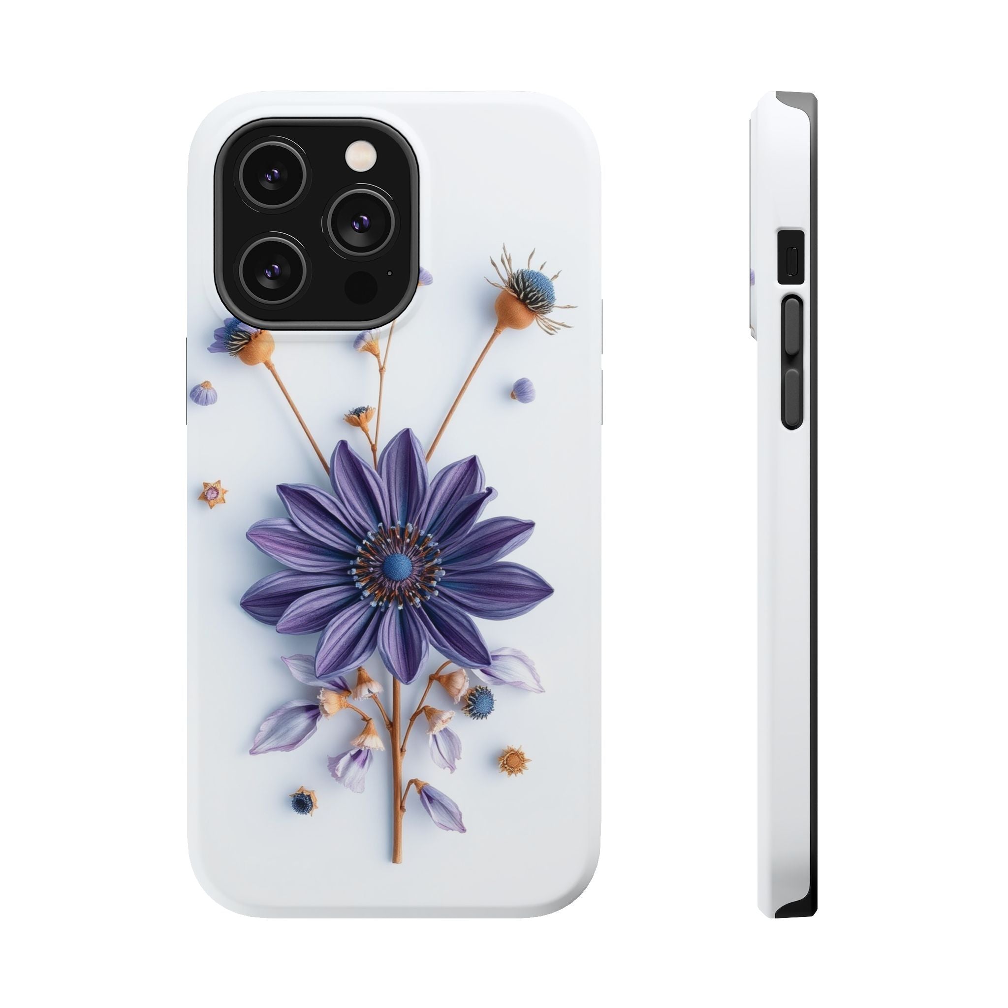 iPhone Dried Flower Flat Lay Pastel Kawaii Slim iPhone Everyday · iPhone Case