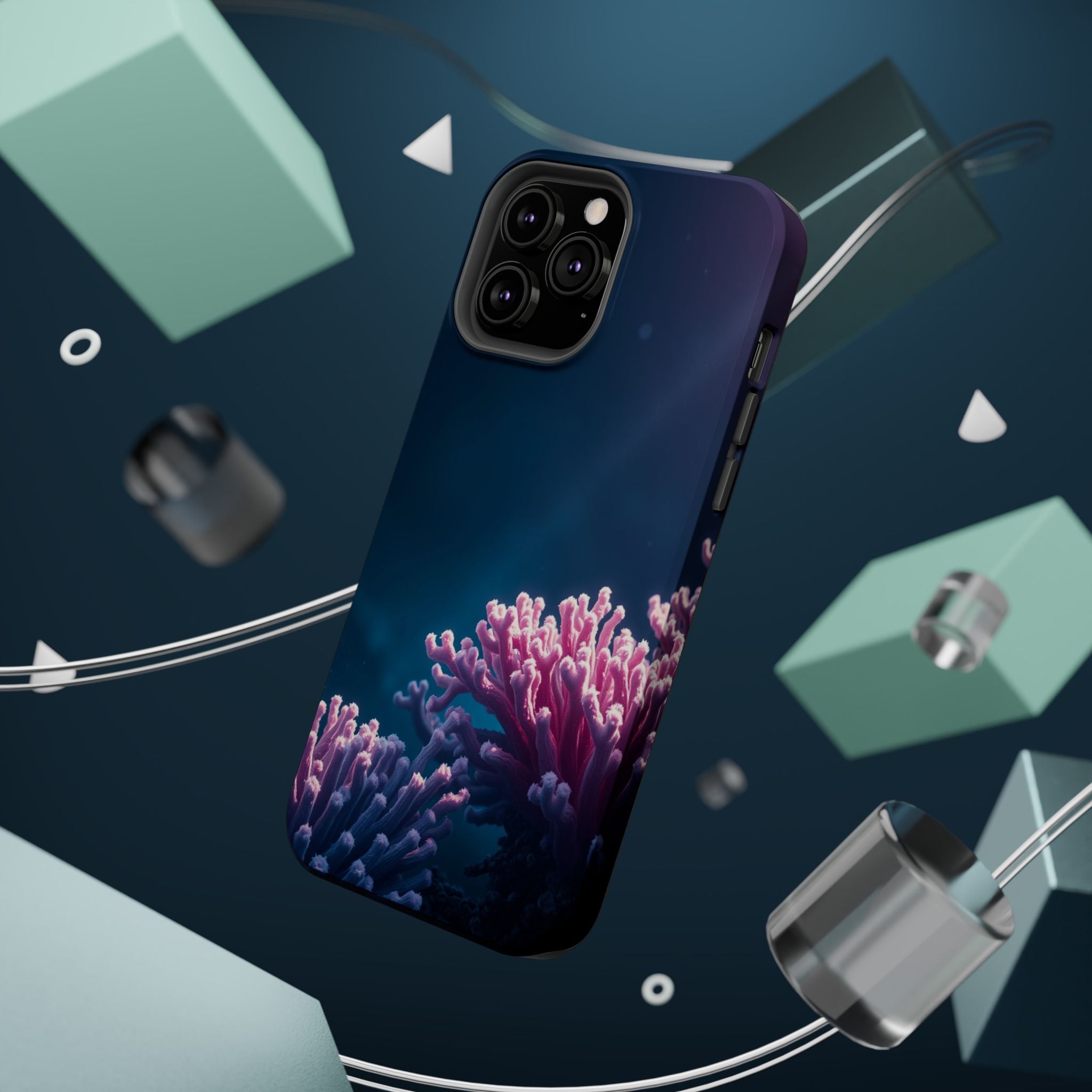 iPhone Indigo And Violet Coral Reef Life Slim Everyday iPhone 15 · iPhone Case
