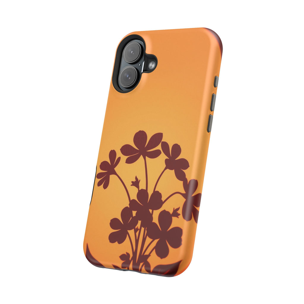 iPhone Floral Silhouette Electric Art Slim Everyday Designer Case · iPhone Case