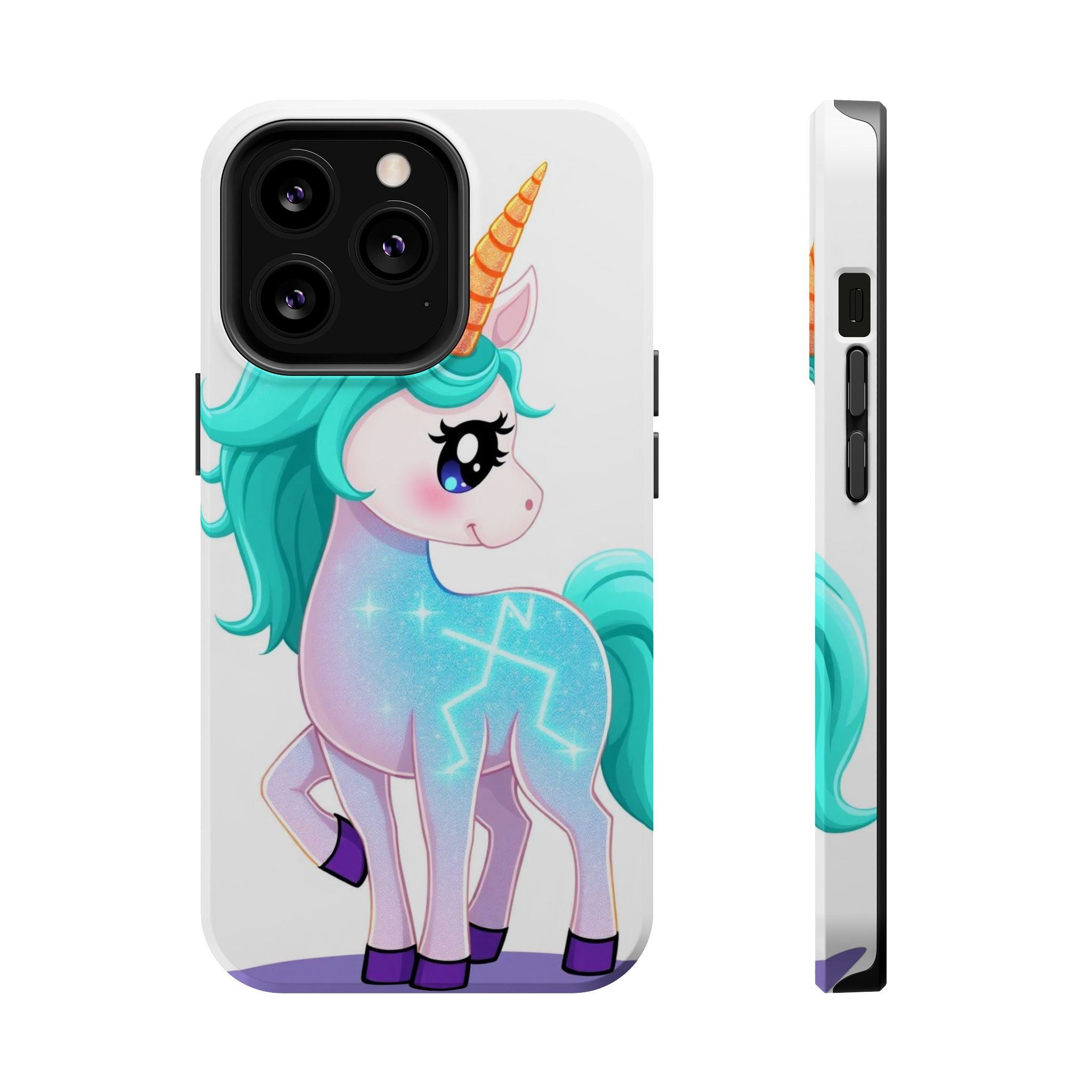 iPhone Turquoise Sparkle Unicorn Kids Fun iPhone Phone Case Gift · iPhone Case