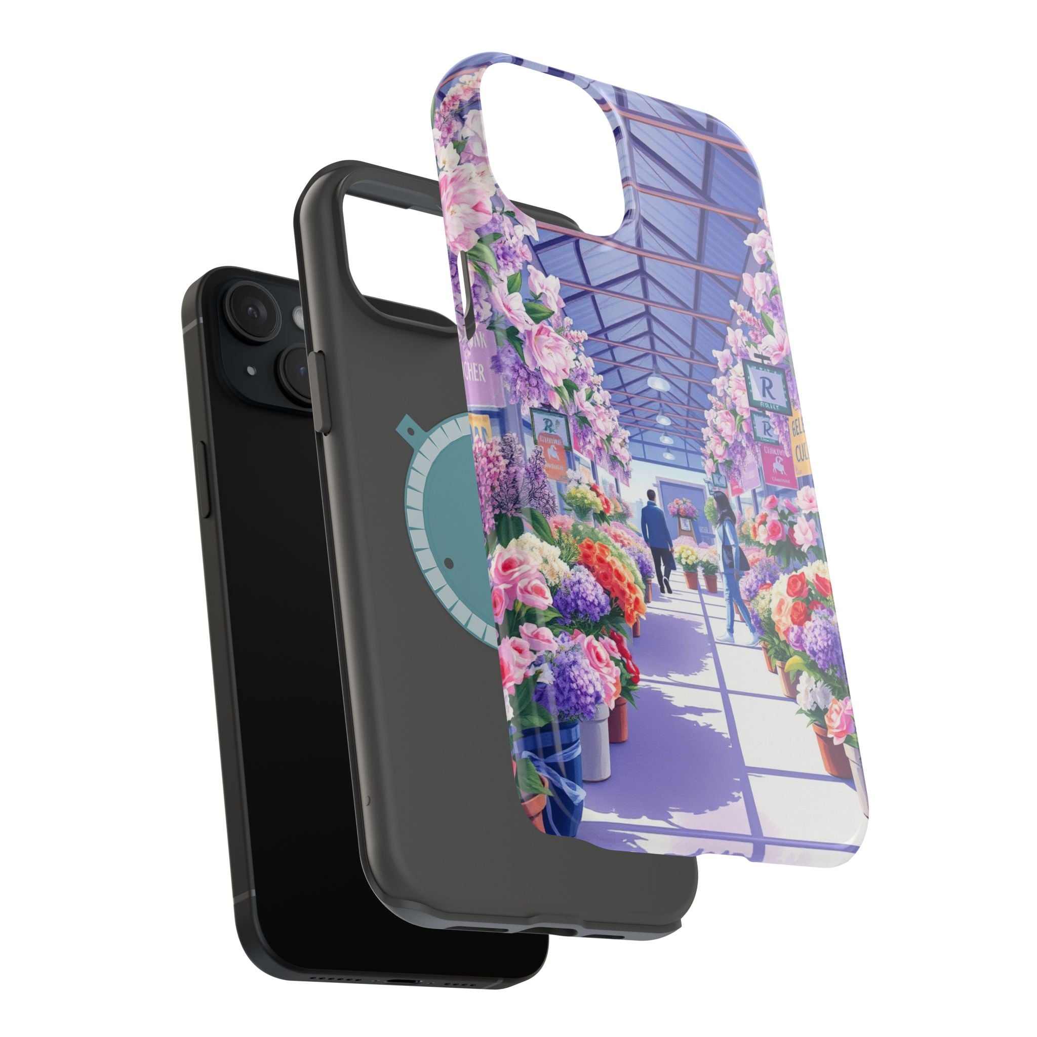 iPhone Flower Market Cinematic Art Clean Minimal Snap Cas Slim Snap Case · iPhon